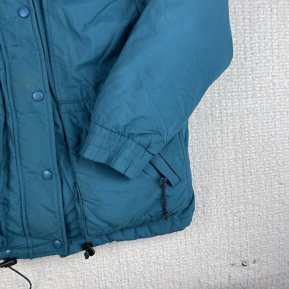 Vintage Retro REI Blue Goose Down Quilted Mountain Parka Jacket Hooded (*Read*) - Picture 5 of 16